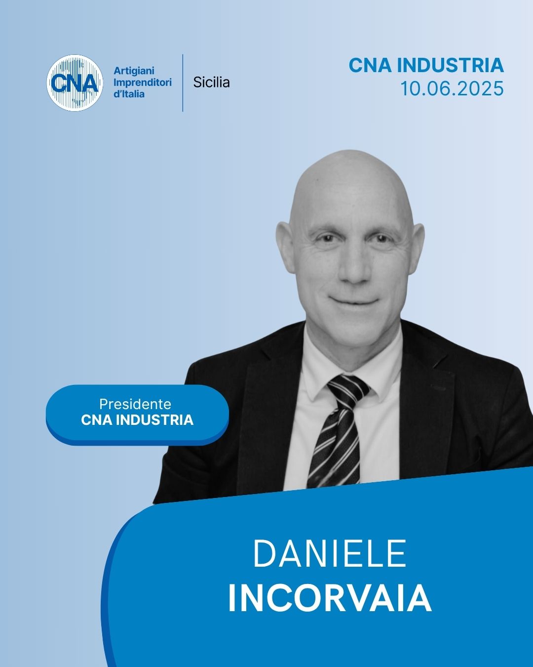 Daniele Incorvaia eletto presidente del Raggruppamento di Interesse CNA Industria Sicilia