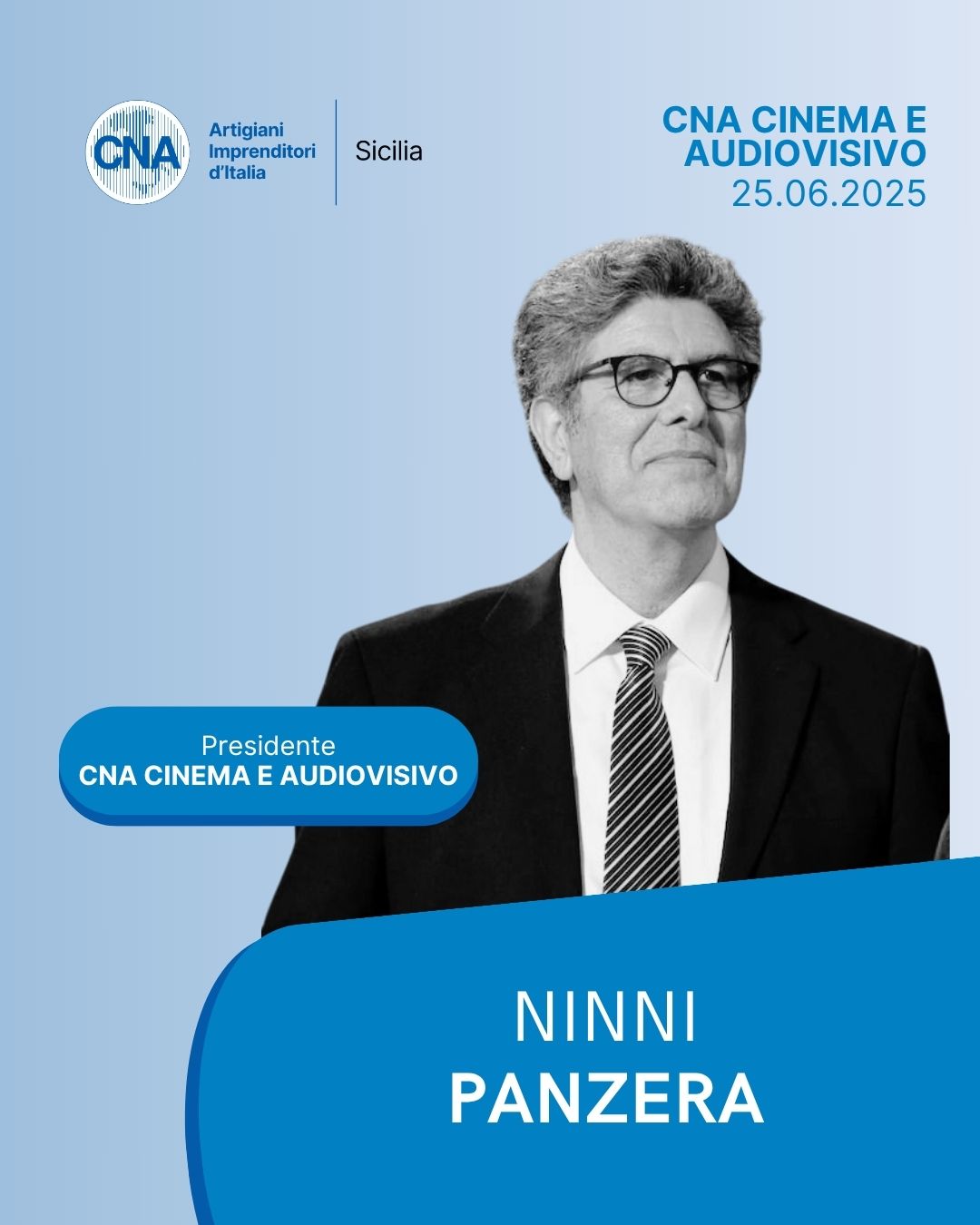 Ninni Panzera riconfermato presidente di CNA Cinema e Audiovisivo Sicilia
