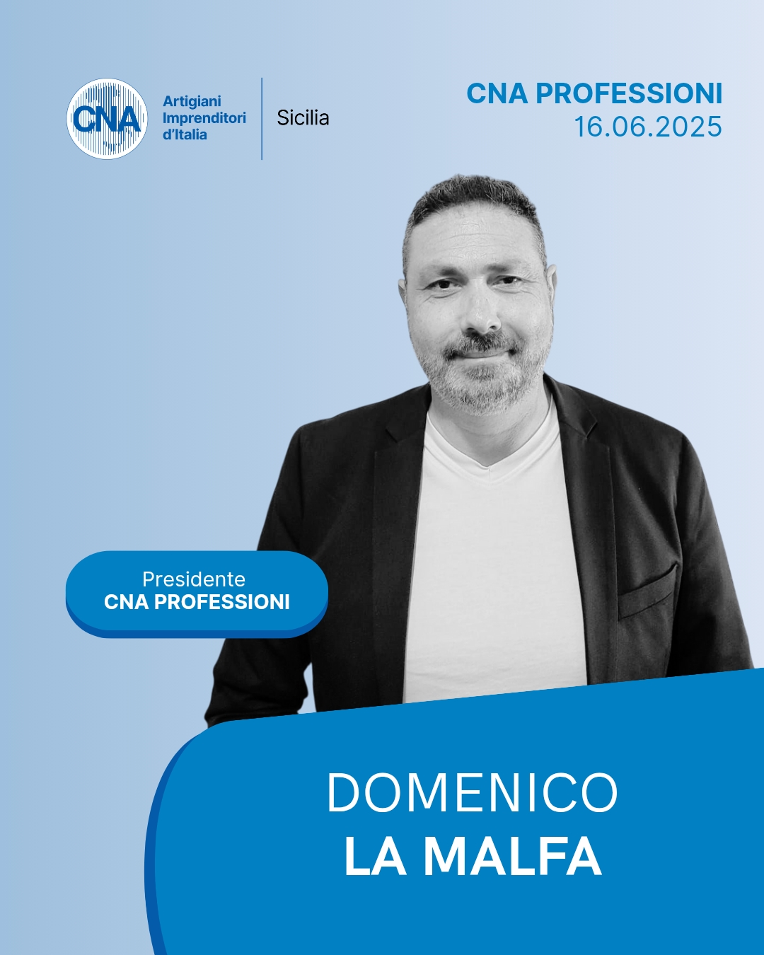 Domenico La Malfa eletto presidente di CNA Professioni Sicilia