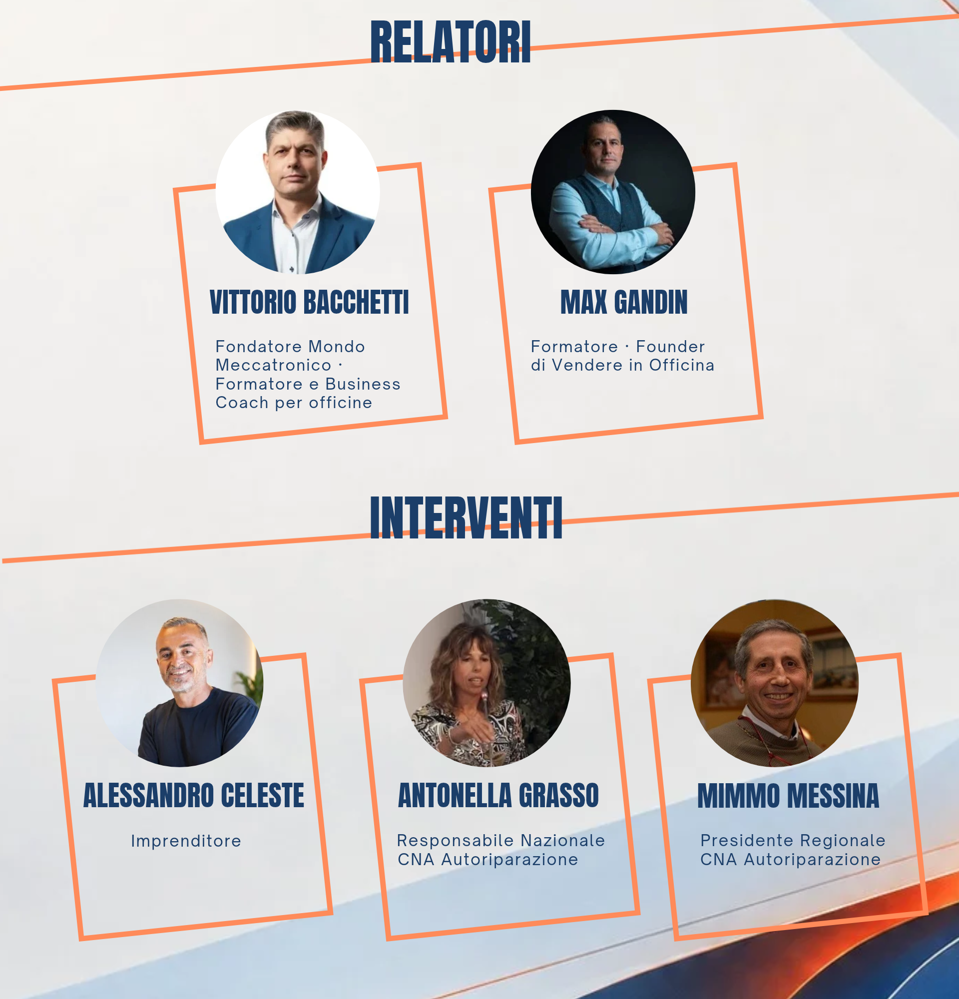 CNA Autoriparazione - Relatori e interventi